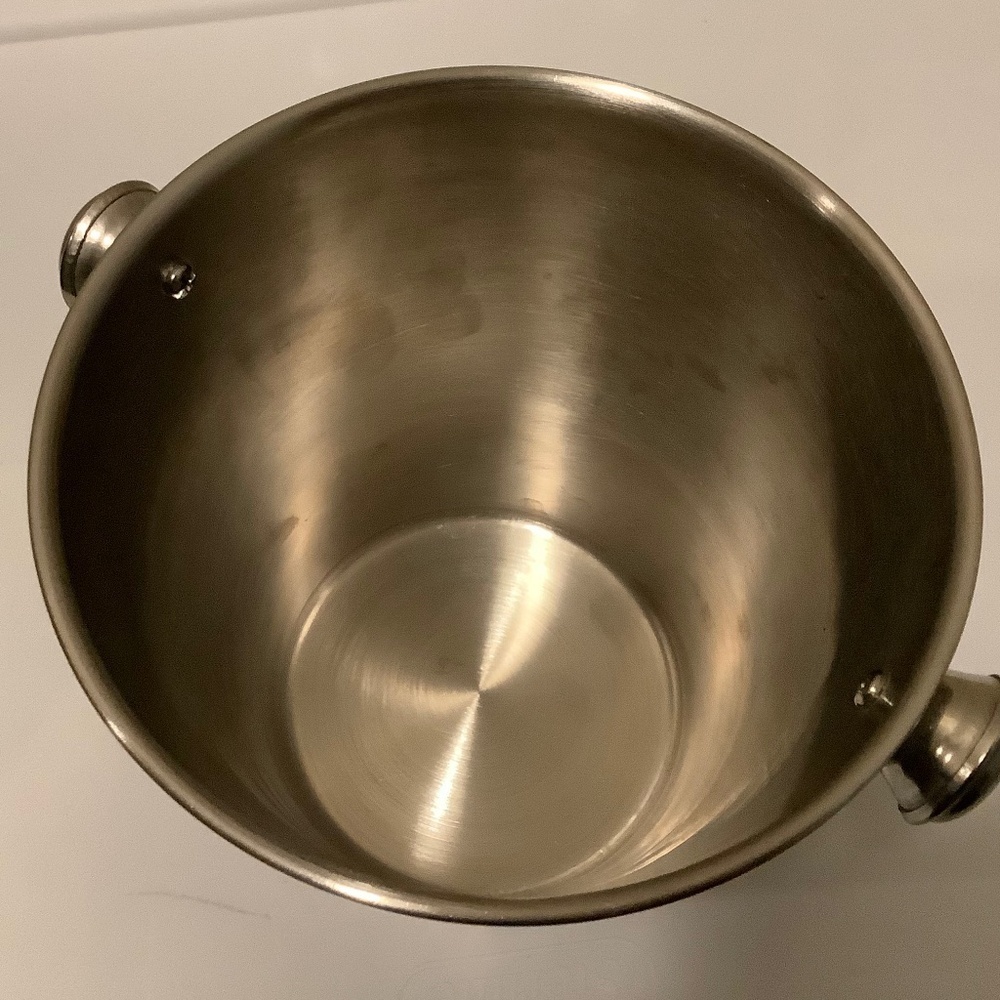 Mother of Pearl Ice Bucket | Stainless Steel Wine & Champagne Chiller | Coastal - Picture 8 of 10
